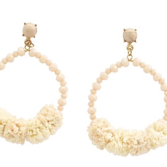 Mud Pie Raffia Tassel Earrings - Picture 1 of 1